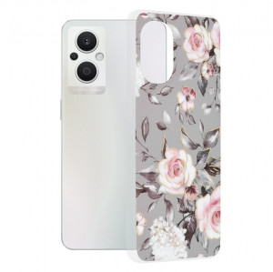 Husa telefon Oppo Reno7 Lite / Reno8 Lite / OnePlus Nord N20 5G - Techsuit Marble Series - Bloom of Ruth Gray