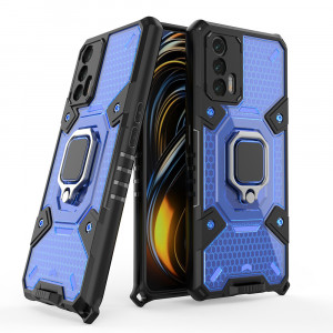 Husa telefon Realme GT 5G - Techsuit Honeycomb Armor - Blue - Img 1
