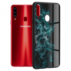 Husa telefon Samsung Galaxy A20s - Techsuit Glaze Series - Blue Nebula - Img 1