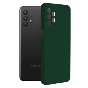 Husa telefon Samsung Galaxy A32 5G - Techsuit Soft Edge Silicone - Dark Green - Img 1
