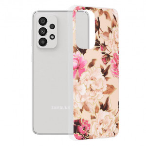 Husa telefon Samsung Galaxy A33 5G - Techsuit Marble Series - Mary Berry Nude - Img 1