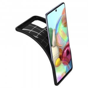 Husa telefon Samsung Galaxy A51 4G - Spigen Liquid Air - Matte Black - Img 4