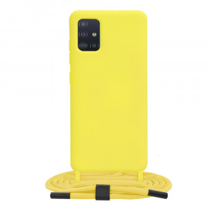 Husa telefon Samsung Galaxy A51 4G - Techsuit Crossbody Lanyard - Yellow - Img 1