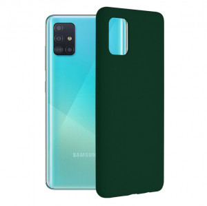 Husa telefon Samsung Galaxy A51 4G - Techsuit Soft Edge Silicone - Dark Green - Img 1