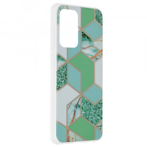 Husa telefon Samsung Galaxy A52 4G / A52 5G / A52s 5G - Techsuit Marble Series - Green Hex - Img 2