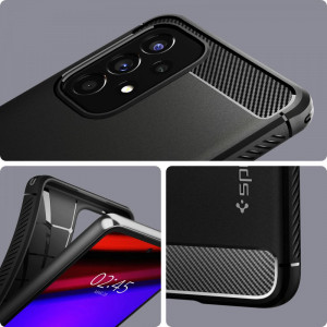Husa telefon Samsung Galaxy A53 5G - Spigen Rugged Armor - Black - Img 4