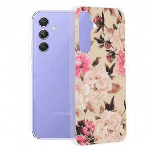 Husa telefon Samsung Galaxy A54 - Techsuit Marble Series - Mary Berry Nude - Img 1