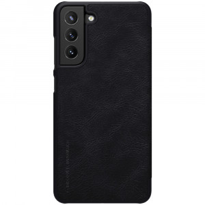 Husa telefon Samsung Galaxy S21 FE 5G - Nillkin QIN Leather Case - Black - Img 1