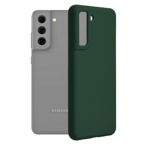 Husa telefon Samsung Galaxy S21 FE 5G - Techsuit Soft Edge Silicone - Dark Green