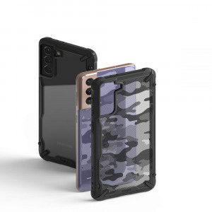 Husa telefon Samsung Galaxy S21 Plus - Ringke Fusion X Design - Camo Black - Img 2