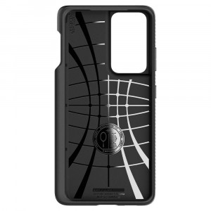 Husa telefon Samsung Galaxy S21 Ultra 5G - Spigen Liquid Air - Matte Black - Img 4