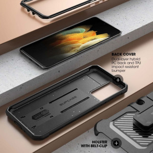 Husa telefon Samsung Galaxy S21 Ultra 5G - Supcase Unicorn Beetle Pro - Black - Img 4