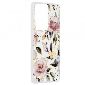 Husa telefon Samsung Galaxy S21 Ultra 5G - Techsuit Marble Series - Chloe White - Img 2