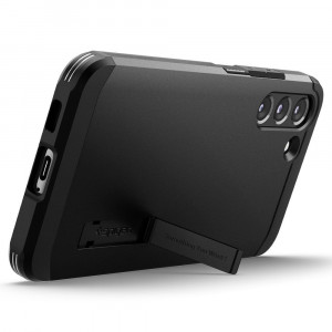 Husa telefon Samsung Galaxy S22 5G - Spigen Tough Armor - Black - Img 3