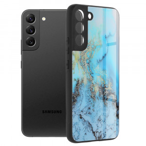 Husa telefon Samsung Galaxy S22 Plus 5G - Techsuit Glaze Series - Blue Ocean - Img 1