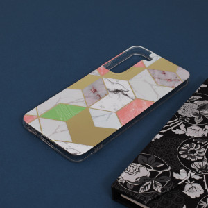 Husa telefon Samsung Galaxy S22 Plus 5G - Techsuit Marble Series - Purple Hex - Img 4