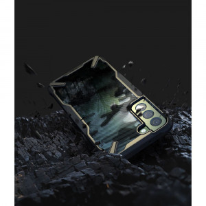 Husa telefon Samsung Galaxy S22 Plus - Ringke Fusion X Design - Camo Black - Img 4