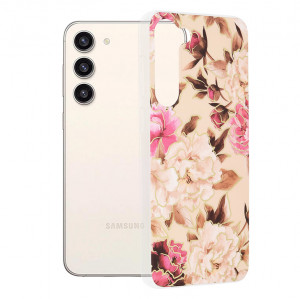 Husa telefon Samsung Galaxy S23 Plus - Techsuit Marble Series - Mary Berry Nude - Img 1