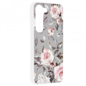 Husa telefon Samsung Galaxy S23 - Techsuit Marble Series - Bloom of Ruth Gray - Img 2