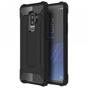 Husa telefon Samsung Galaxy S9 Plus - Techsuit Hybrid Armor - Black - Img 1