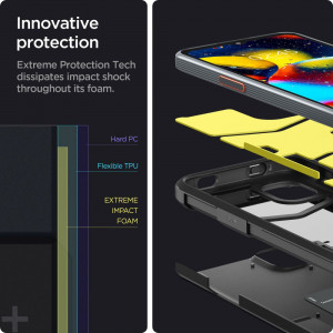 Husa telefon Samsung Galaxy Xcover6 Pro - Spigen Tough Armor - Black - Img 4