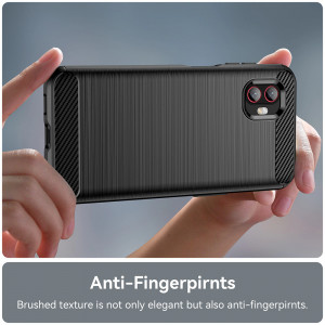 Husa telefon Samsung Galaxy Xcover6 Pro - Techsuit Carbon Silicone - Black - Img 4