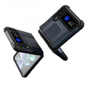 Husa telefon Samsung Galaxy Z Flip3 5G - Techsuit Hybrid Armor - Black - Img 2