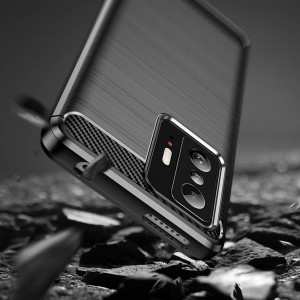 Husa telefon Xiaomi 11T / 11T Pro - Techsuit Carbon Silicone - Black - Img 4