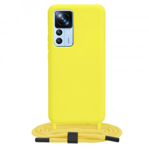 Husa telefon Xiaomi 12T / 12T Pro - Techsuit Crossbody Lanyard - Yellow - Img 1