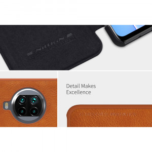 Husa telefon Xiaomi Mi 10T Lite 5G - Nillkin QIN Leather Case - Brown - Img 3
