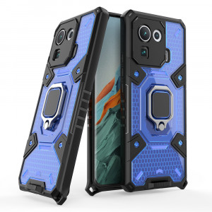 Husa telefon Xiaomi Mi 11 Pro - Techsuit Honeycomb Armor - Blue - Img 1