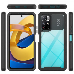 Husa telefon Xiaomi Poco M4 Pro 5G + Folie - Techsuit Defense360 Pro - Black - Img 2