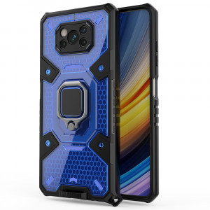 Husa telefon Xiaomi Poco X3 / Poco X3 NFC / Poco X3 Pro - Techsuit Honeycomb Armor - Blue - Img 1