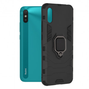 Husa telefon Xiaomi Redmi 9A / Redmi 9AT - Techsuit Silicone Shield - Black - Img 1