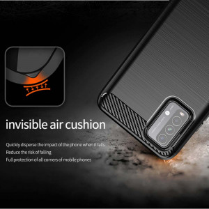 Husa telefon Xiaomi Redmi 9T / Redmi 9 Power - Techsuit Carbon Silicone - Black - Img 3
