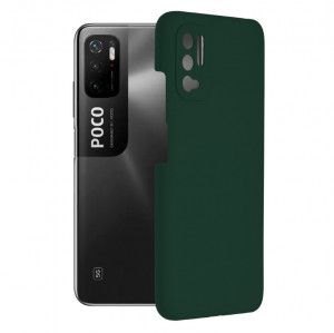 Husa telefon Xiaomi Redmi Note 10 5G / Poco M3 Pro 5G - Techsuit Soft Edge Silicone - Dark Green - Img 1