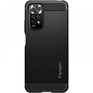 Husa telefon Xiaomi Redmi Note 11 / Note 11S - Spigen Rugged Armor - Black - Img 3