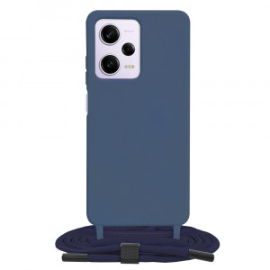 Husa telefon Xiaomi Redmi Note 12 Pro / Poco X5 Pro - Techsuit Crossbody Lanyard - Blue - Img 1