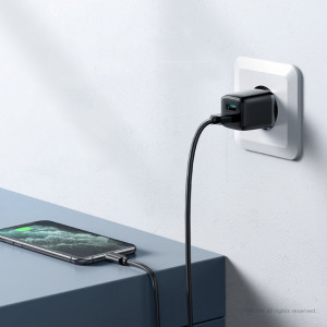 Incarcator Priza 2 x USB, 12W, 2.4A - JoyRoom (L-2A121) - Black - Img 4