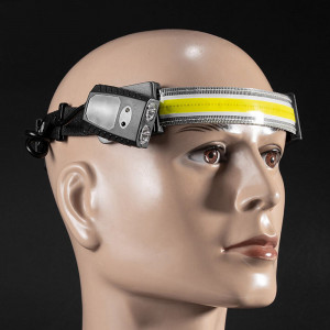 Lanterna Cap XPG, COB - Techsuit (HL-B-03) - Black - Img 2