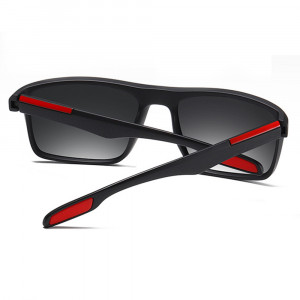 Ochelari de Soare - Techsuit Polarised TR90 (MM101) - Matte Black / Red - Img 3