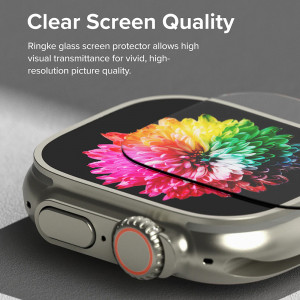 Rama pentru Apple Watch Ultra + Folie - Ringke Bezel Styling - Stainless Silver - Img 3