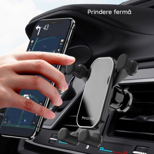 Suport Auto Grila Ventilatie - Yesido Gravity Grip (C100) - Black - Img 4