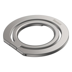 Suport Inel Telefon - Baseus Halo Series Foldable (SUCH000012) - Silver - Img 1