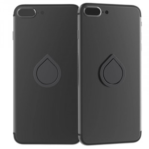 Suport Inel Telefon - Techsuit Water Drop Ring Holder - Black - Img 4