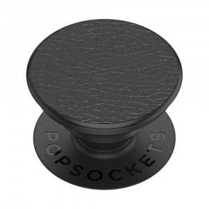 Suport pentru telefon - Popsockets PopGrip - Black Vegan Leather - Img 1