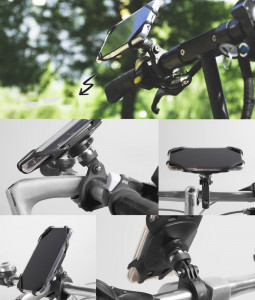 Suport Telefon pentru Bicicleta - Ringke - Spider Grip - Black - Img 3