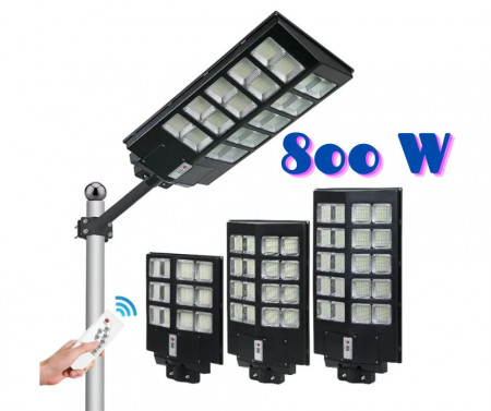 Lampa Solara Dubla Jortan 800W Leduri Generatie Noua, Telecomanda, Suport Metalic, Lumina Puternica