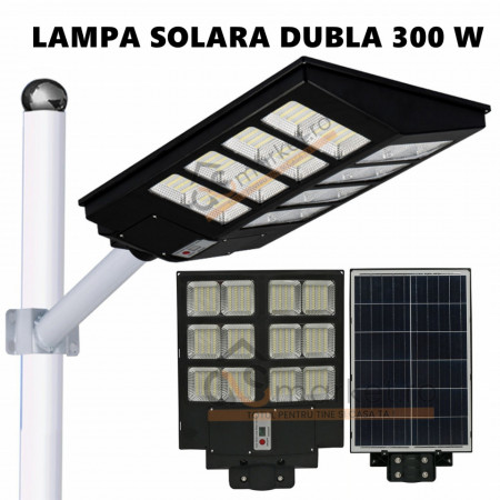 PACHET 2X LAMPA SOLARA STRADALA DUBLA 300W