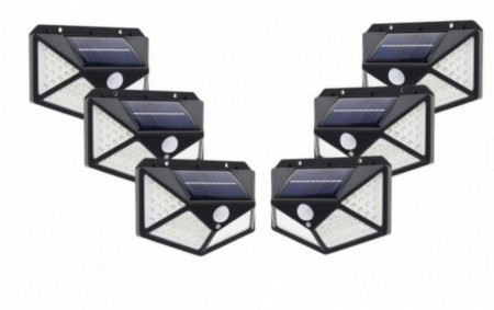 SET- 6 LAMPI SOLARE 100 LED-URI